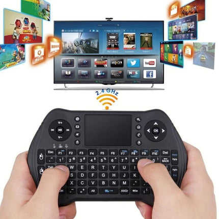 MT10 Fly Air Mouse 2.4GHz Wireless Mini Keyboard with Touchpad handheld controlling smart TV and media apps