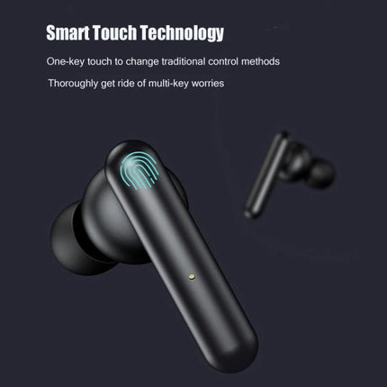 Mini Touch Wireless Earbuds With Charging Case For Commuting sleek black T10 touch control hifi earbuds