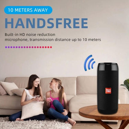 Compact Bluetooth Speaker For Travel And Desk Listening portable handsfree speaker with 10m Bluetooth range and FM/USB/MicroSD