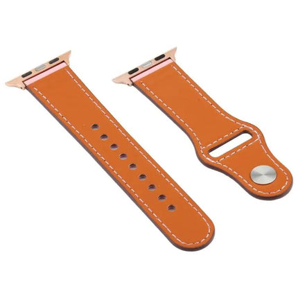 Leather Buckle Watch Band For Apple Watch 38/40/41/42mm | Syndmart
