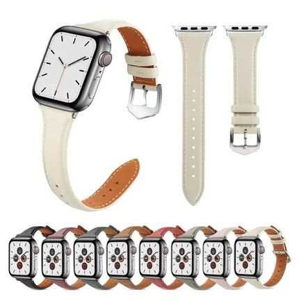 Apple Watch Leather Band 38mm Thin Universal Strap