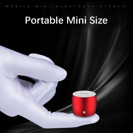 EWA Compact Bluetooth Speaker For Jogging And Travel portable red mini speaker on fingertip, Bluetooth TF card AUX, ideal for jogging