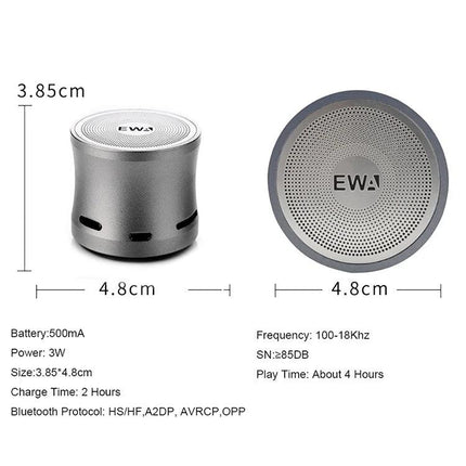 EWA Compact Shower Speaker For Portable Daily Hands Free Use compact splash-resistant Bluetooth speaker for shower