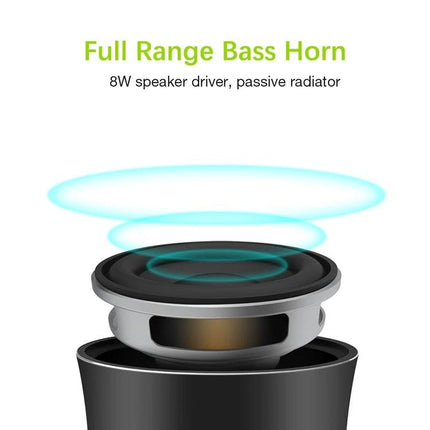 EWA Compact Bluetooth Speaker Outdoor Use Weather Resistant full range bass horn 8W driver passive radiator