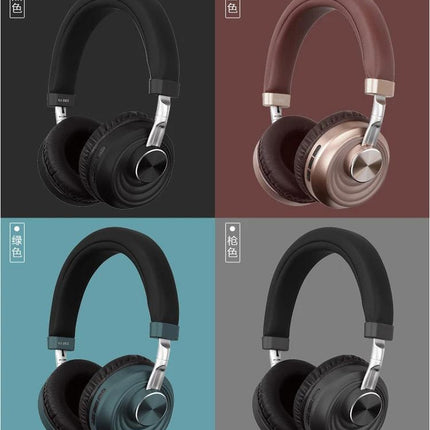 Wireless Headset For Commuting Music And Hands Free Calls - VJ083 folding Bluetooth 5.0 headset in four color options