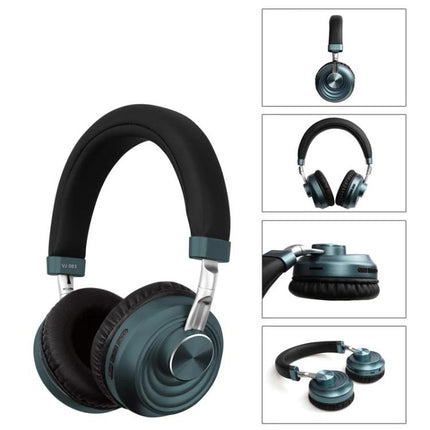 Wireless Headset For Commuting Music And Hands Free Calls VJ083 folding Bluetooth 5.0 with cushioned ear cups