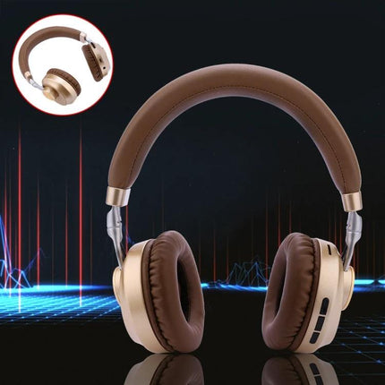 Wireless Headset For Commuting Music And Hands Free Calls VJ083 folding Bluetooth 5.0 with 3.5mm wired option and cushioned earcups