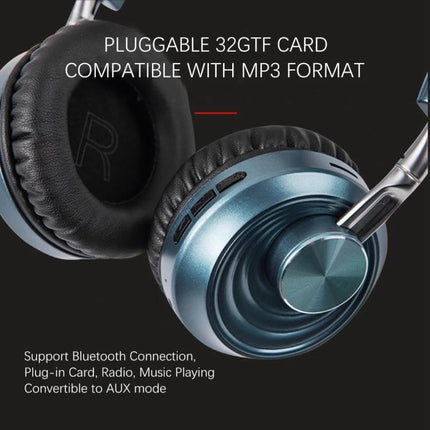 Wireless Headset For Commuting Music And Hands Free Calls VJ083 folding Bluetooth 5.0 with 3.5mm wired option
