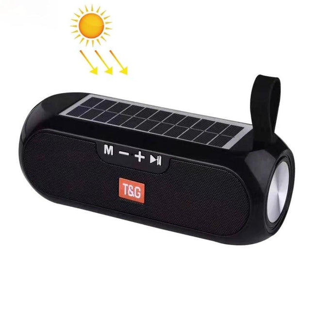 TG Solar Portable Speaker For Outdoor Picnics And Hikes compact solar Bluetooth waterproof speaker with carry strap charging