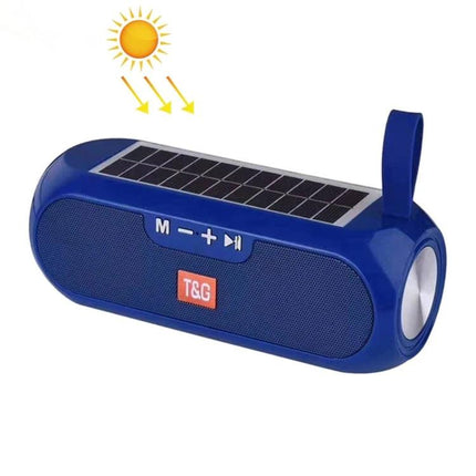 TG Solar Portable Speaker For Outdoor Picnics And Hikes compact blue solar Bluetooth speaker waterproof for picnics