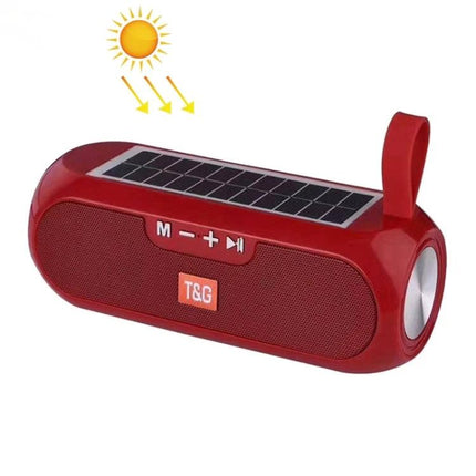 TG Solar Portable Speaker For Outdoor Picnics And Hikes red solar Bluetooth speaker with strap waterproof compact design
