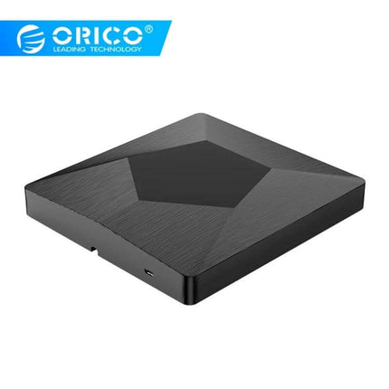 ORICO USB 3.0 External CD Drive for Disc Reading and Playback sleek black external CD DVD drive with USB-C port for laptops and travel