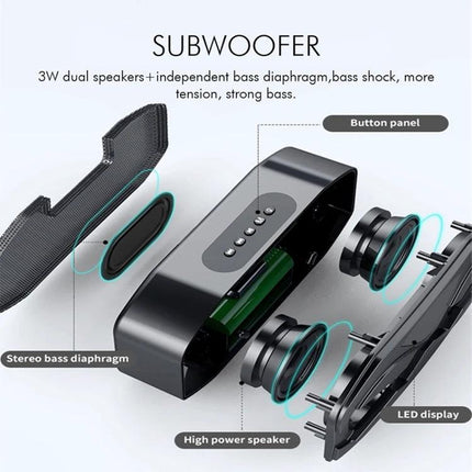 Owl Bluetooth Speaker With Alarm And Night Light For Bedside compact owl speaker with alarm night light and Bluetooth
