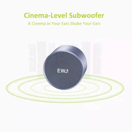 EWA Mini Bluetooth Speaker For Travel, Workouts, Home compact metal mesh speaker with water resistant housing
