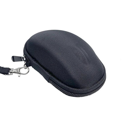Durable EVA Hard Case for Wireless Mouse Travel Protection - compact black zippered protective pouch for travel and commuting