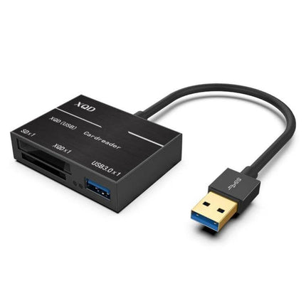 Onten USB Card Reader for XQD and SD Memory Cards compact USB 3.0 card reader showing XQD and SD slots and cable
