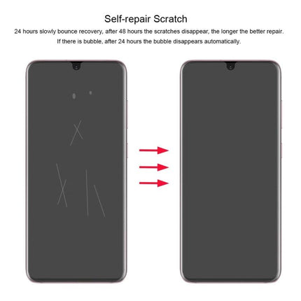 Enkay Hydrogel Screen Protector For Samsung Galaxy Series Protects Against Daily Scratches showing self-repair of scratches on phone screen