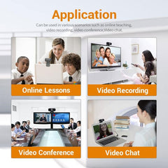 Cámara web HD 1080P con micrófono incorporado, cámara web inteligente, transmisión USB, cámara de belleza en vivo para computadora, Android TV