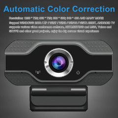 Full HD 1080P USB Webcam with Built-in Microphone for Streaming and Video Conferencing