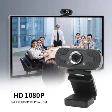 Web Camera with Built-in Microphone for Video Calls and Streaming – HD 1080P webcam with noise reduction mic and low-light enhancement for professional meetings
