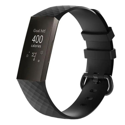 Diamond Silicone Band For Fitbit Charge 3 190x18mm