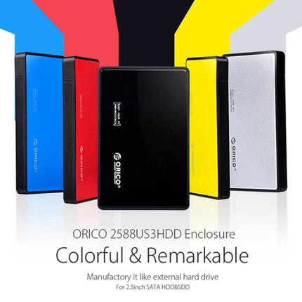 ORICO 2.5 Inch Hard Drive Enclosure for Everyday Storage Use - colorful portable 2.5" HDD SSD external enclosure