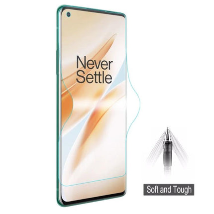 ENKAY Hydrogel Screen Protector For OnePlus 8 And Pro Series ultrathin 0.1mm clear self-repair protector on OnePlus 8 display
