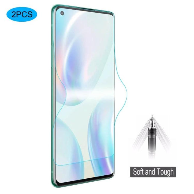 ENKAY Hat-Prince Hydrogel Screen Protector For OnePlus 8 Daily Use ultra-thin 0.1mm soft tough clear protector - 2PCS