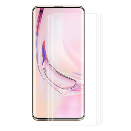 3D Curved Full Screen Protector For Xiaomi Mi 10 And Mi 10 Pro clear PET screen guard showing edge-to-edge coverage and curved display protection