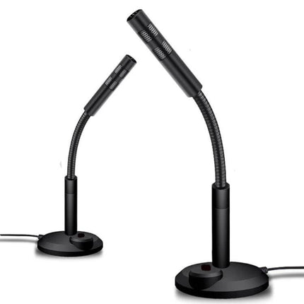 Portable USB Condenser Microphone for Computer and Gaming Use — compact gooseneck desktop mic for streaming, calls, podcasting