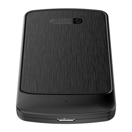 Orico 2.5-Inch Hard Drive Enclosure for Portable Storage — black USB 3.0 2.5-inch SATA external enclosure for laptop/desktop backup and travel