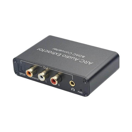 HDMI Audio Return Channel Converter for TV Sound Systems compact ARC-to-optical/coaxial/analog audio extractor with RCA and SPDIF outputs