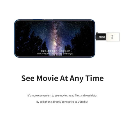 ENKAY Adapter for Everyday Device Connections On the Go - compact USB OTG adapter connecting phone to USB drive for movies and file transfer