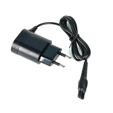 Shaver Adapter Charger For HQ Series EU Plug Daily Use – black EU plug 15V DC charger for HQ5-HQ9 shavers, compact travel adapter