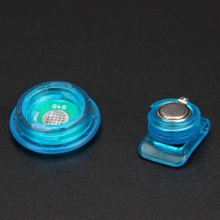 Shoe Clip Light LED For Night Running To Stay Visible - compact blue clip-on LED light for shoes, hats, belts with steady or flashing modes