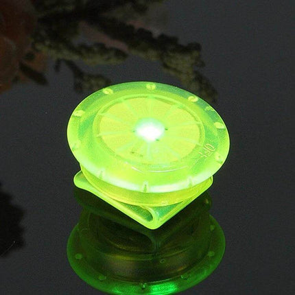 Shoe Clip Light LED For Night Running To Stay Visible - compact green LED shoe clip with steady and flashing modes for runners