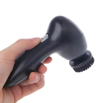 Shoe Dryer Portable for Leather Care and Maintenance - compact battery-powered plastic shoe dryer with brush head for gentle leather drying
