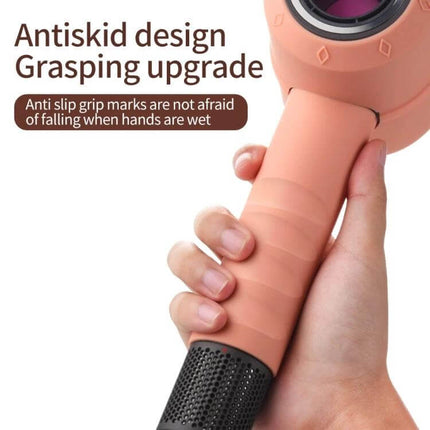 Hair Drier Case For Dyson Shockproof Everyday Use Travel silicone anti-slip grip showing hand holding protected dryer