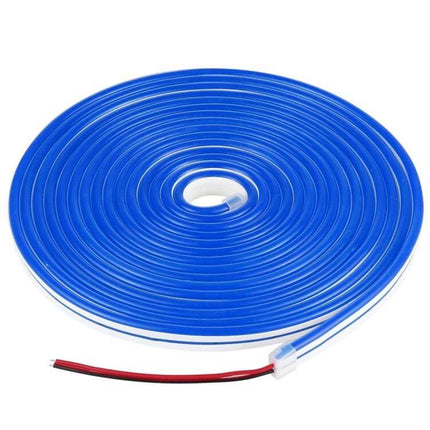 Silicone Neon LED Strip Light, Bendable For Home Decor - Blue 5m IP65 Flexible Silicone Accent Lighting Roll