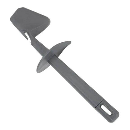 Silicone Rotary Scraper Spatula For Thermomix Daily Use - grey food-grade silicone curved blade for scraping, stirring and folding