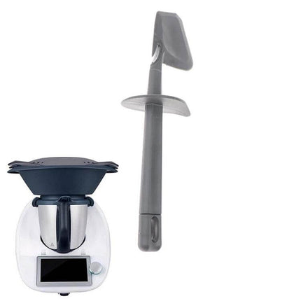 Silicone Rotary Scraper Spatula For Thermomix Daily Use - grey food-grade silicone scraper for mixing and scraping bowls (heat resistant)