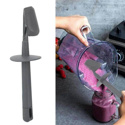 Silicone Rotary Scraper Spatula For Thermomix Daily Use - grey food-grade silicone scraper mixing spatula for bowls and blenders