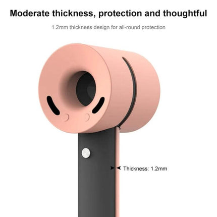 Silicone Shockproof Case Keeps Dyson Hairdryer Safe During Daily Use — pink 1.2mm silicone cover showing moderate thickness and impact protection