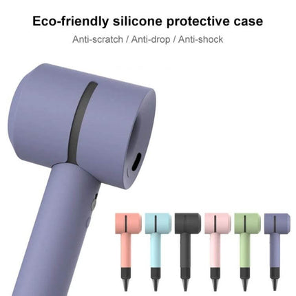 Silicone Shockproof Case Keeps Dyson Hairdryer Safe During Daily Use - purple silicone protective cover, anti-scratch 1.2mm shockproof