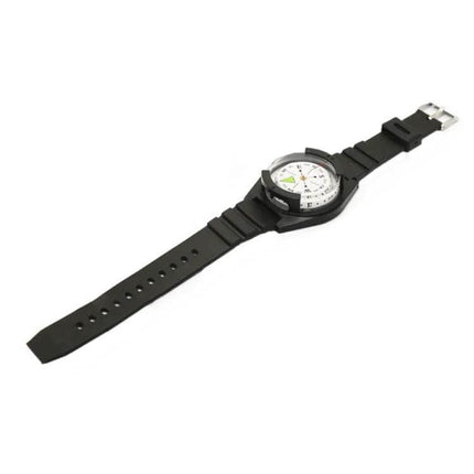 Silicone Strap Outdoor Wristwatch With Compass For Everyday Use black silicone band compass dial ideal for hiking and urban exploration