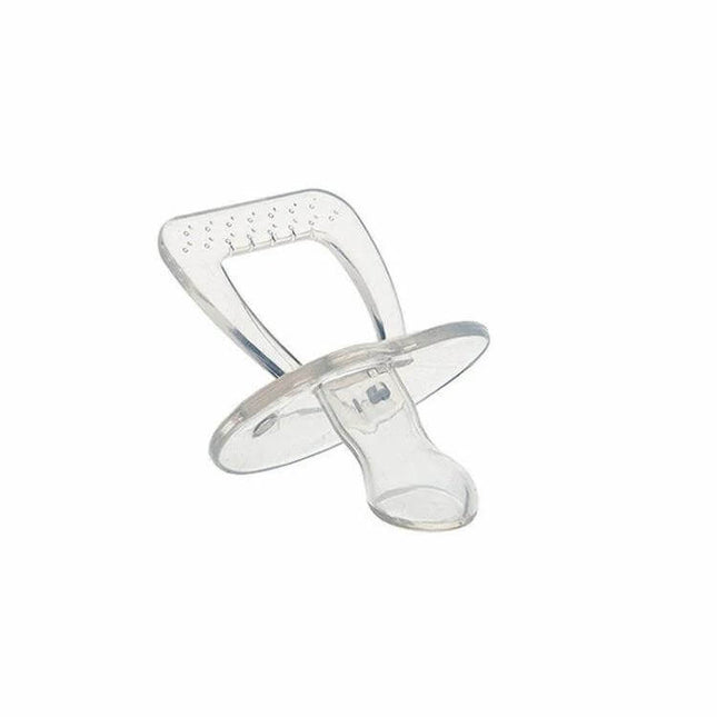 Silicone Thumb Pacifier, Transparent for Calming Comfort - lightweight hygienic silicone soothing aid for infants over 3 months