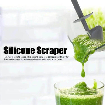 Silicone Rotary Scraper Spatula For Thermomix Daily Use - food-grade silicone curved blade for scraping, mixing and stirring up to 230°C