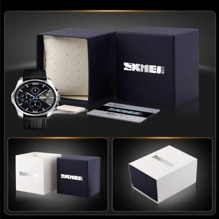 SKMEI Watch Packaging Gift Box Blue Box Set For Display And Storage - navy blue watch gift box with removable pillow for display and storage