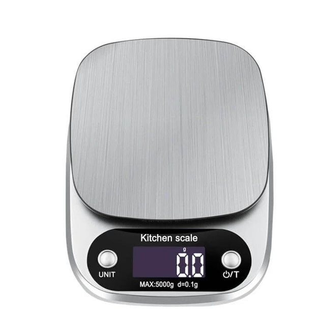 Small Multifunction Kitchen Scale For Home Baking, 3kg 0.1g - compact ABS body with stainless steel pan, digital display for precise baking measurements