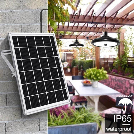 Smart Induction Solar Light For Indoor Outdoor Use With PIR Sensor hanging patio lights with solar panel, IP65 waterproof motion sensor outdoor lighting